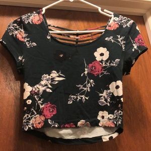 Floral crop top